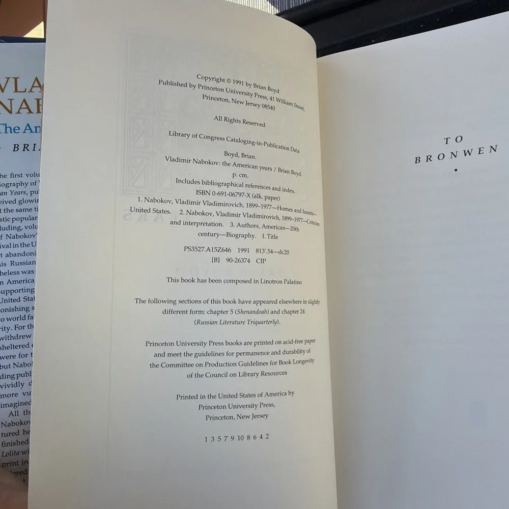 Vladimir Nabokov :‎ The American Years By Boyd, Brian Brian Boyd,